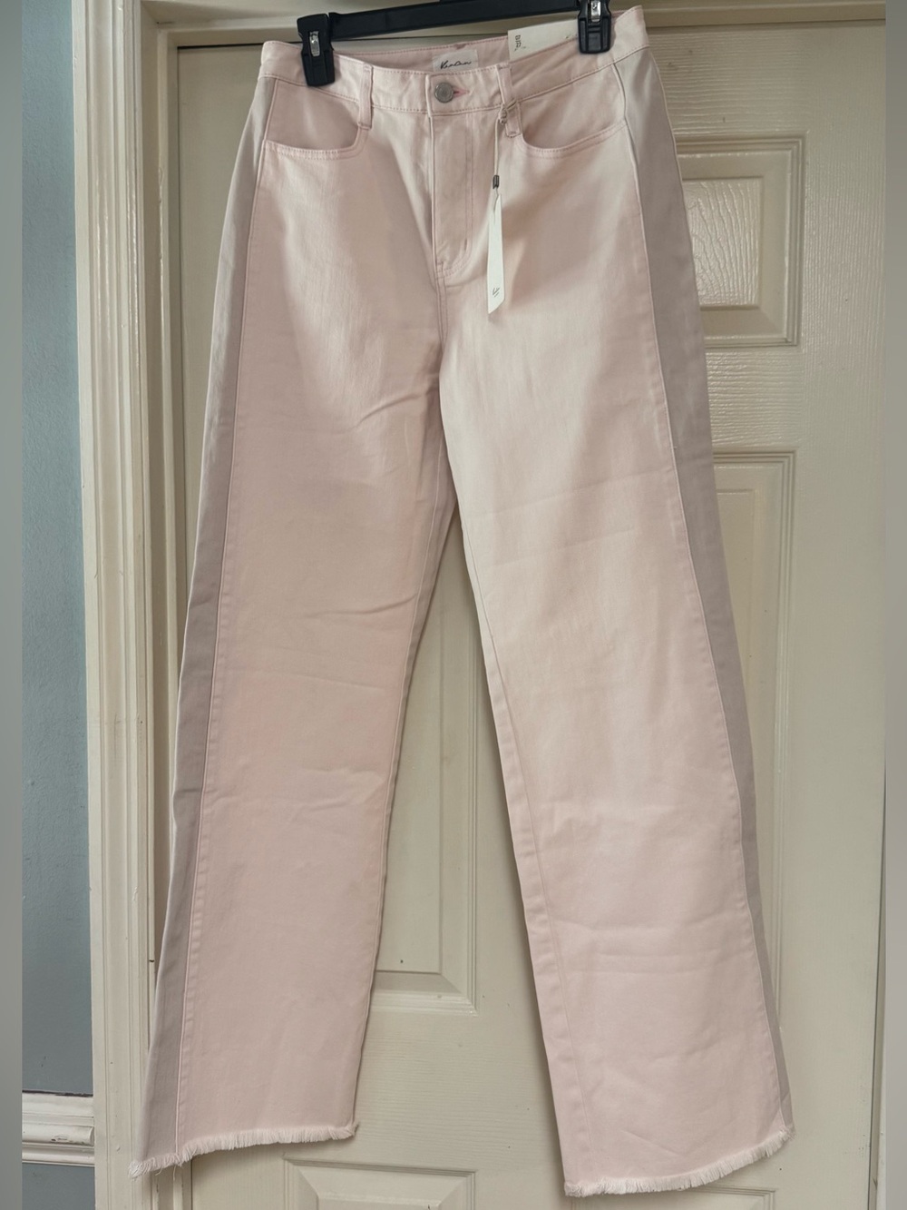 Kancan  Two-Tone Pale Pink Jeans
